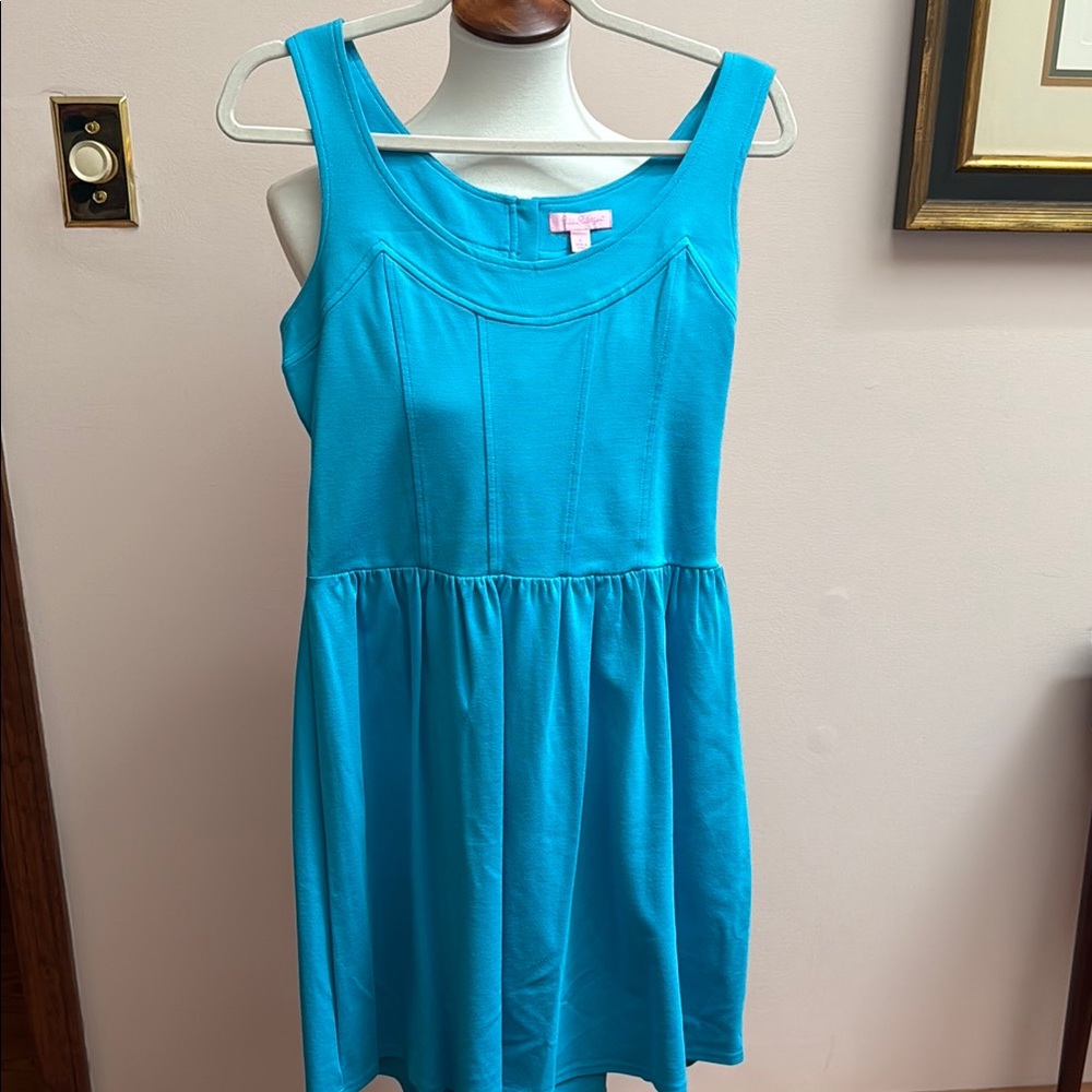 Lily Pulitzer Aqua Sleeveless Sundress